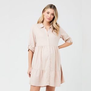 Ripe Maternity Linen Maternity/Nursing Dress